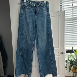 American Eagle size 4 wide leg jeans